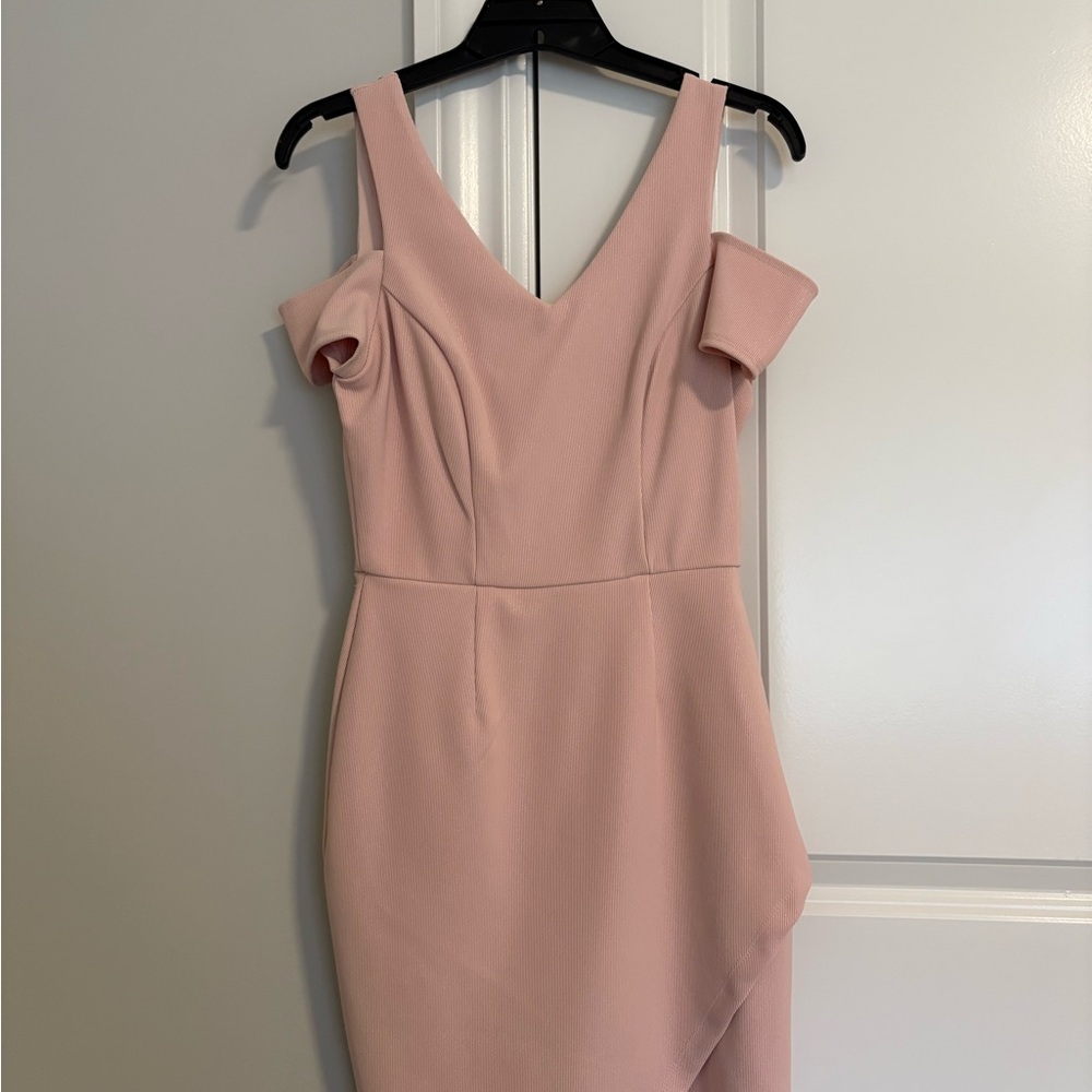 Elegant Pink Off-Shoulder Dress